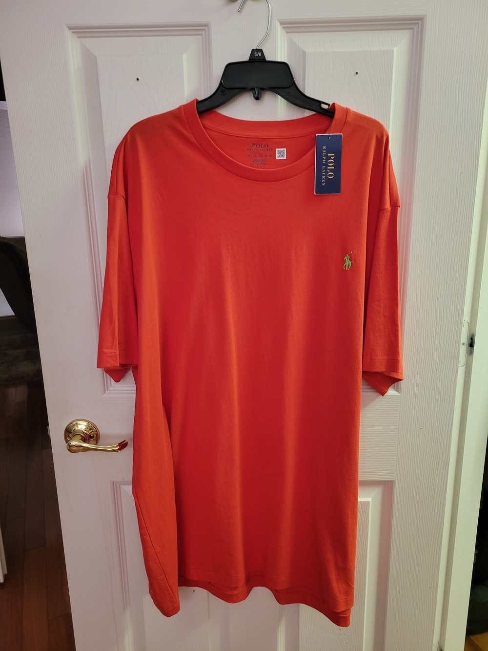 Polo by Ralph Lauren Orange Short-Sleeve Crew Tee with Pony Logo